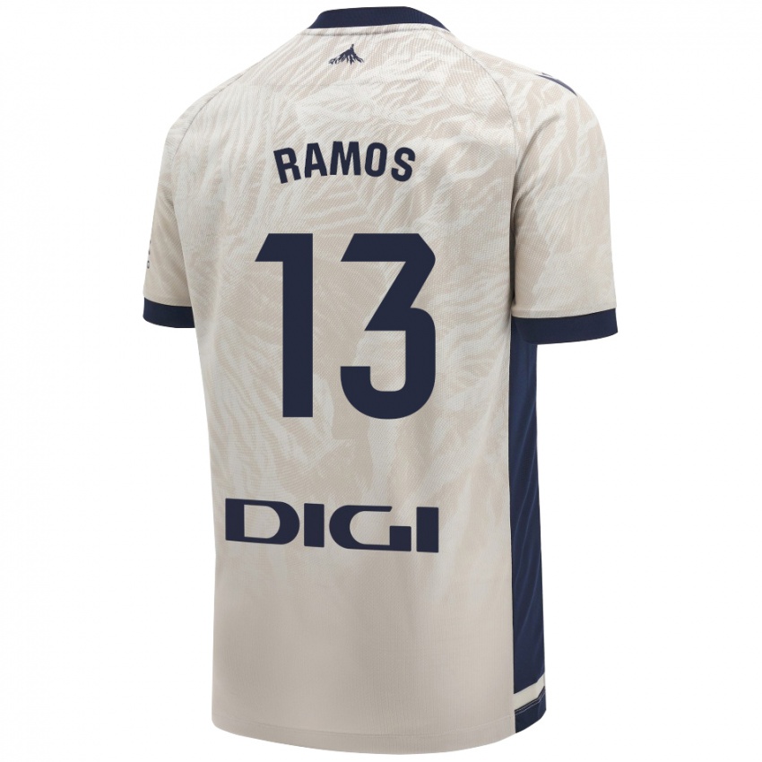 Niño Camiseta Darío Ramos #13 Gris Claro 2ª Equipación 2024/25 La Camisa Chile