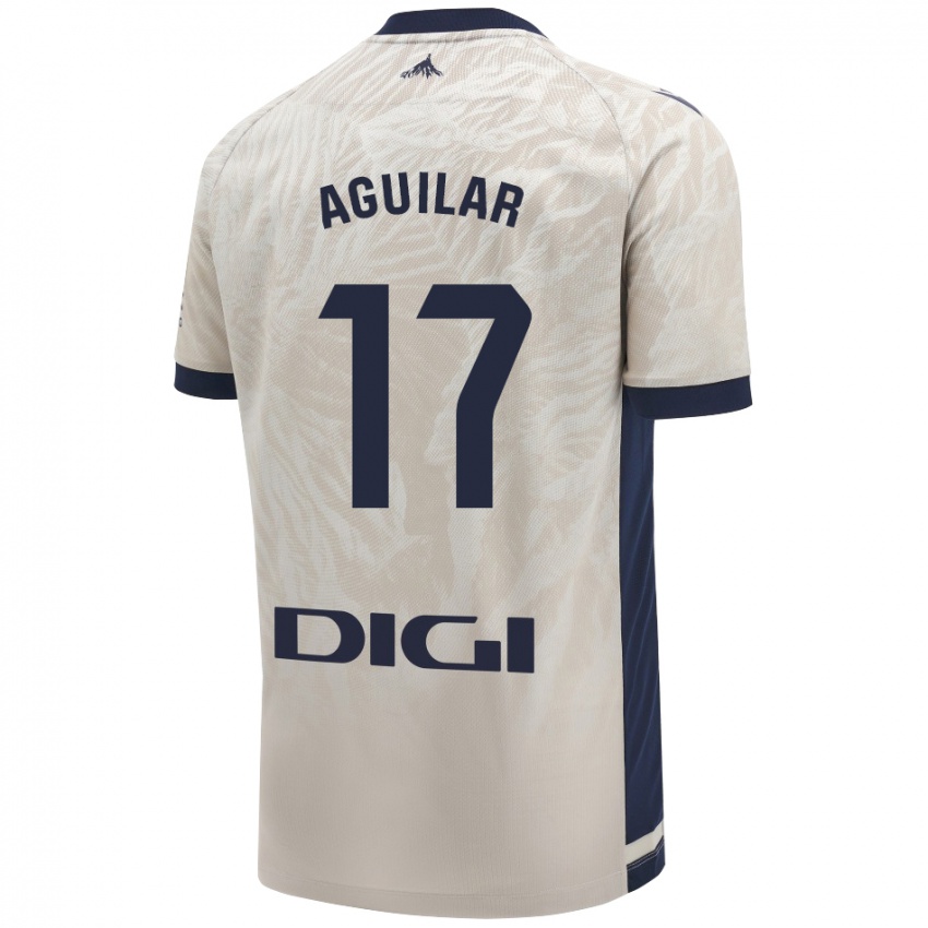 Niño Camiseta Eneko Aguilar #17 Gris Claro 2ª Equipación 2024/25 La Camisa Chile