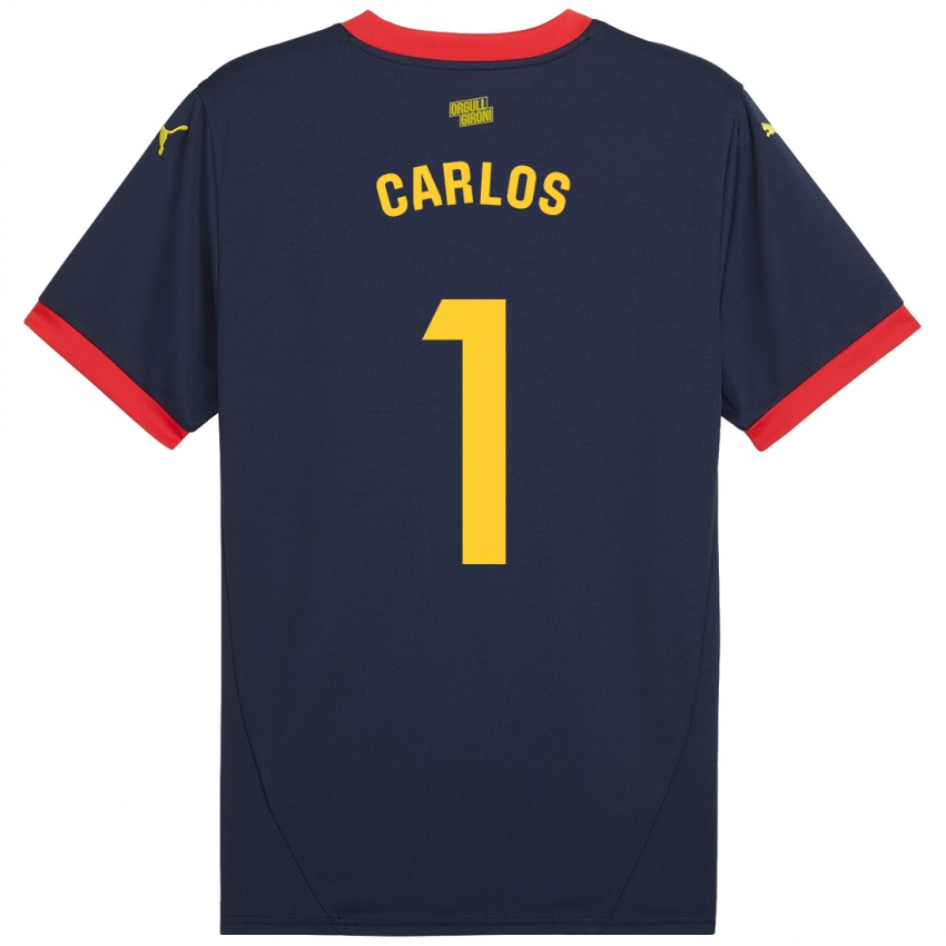 Niño Camiseta Juan Carlos #1 Azul Marino Rojo 2ª Equipación 2024/25 La Camisa Chile