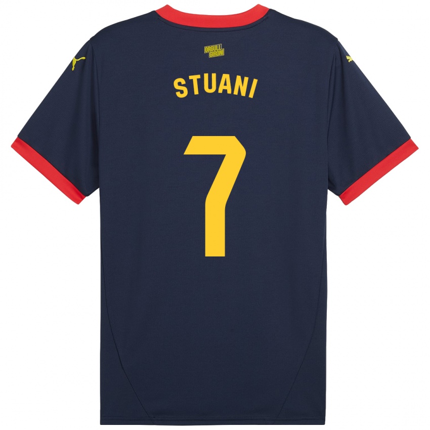 Niño Camiseta Cristhian Stuani #7 Azul Marino Rojo 2ª Equipación 2024/25 La Camisa Chile