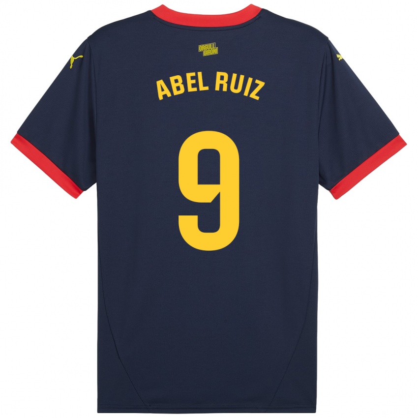 Niño Camiseta Abel Ruiz #9 Azul Marino Rojo 2ª Equipación 2024/25 La Camisa Chile