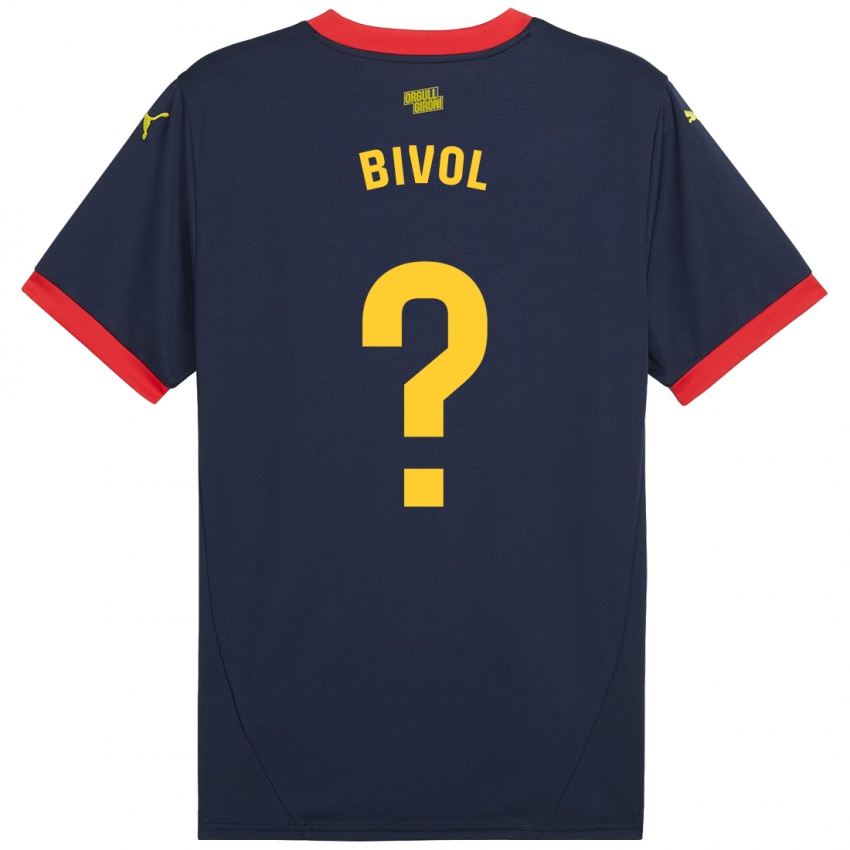 Niño Camiseta Victor Bivol #0 Azul Marino Rojo 2ª Equipación 2024/25 La Camisa Chile