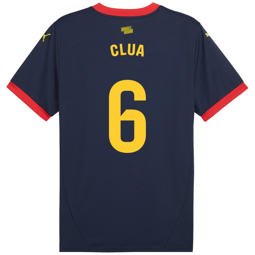 Niño Camiseta Silvi Clua #6 Azul Marino Rojo 2ª Equipación 2024/25 La Camisa Chile