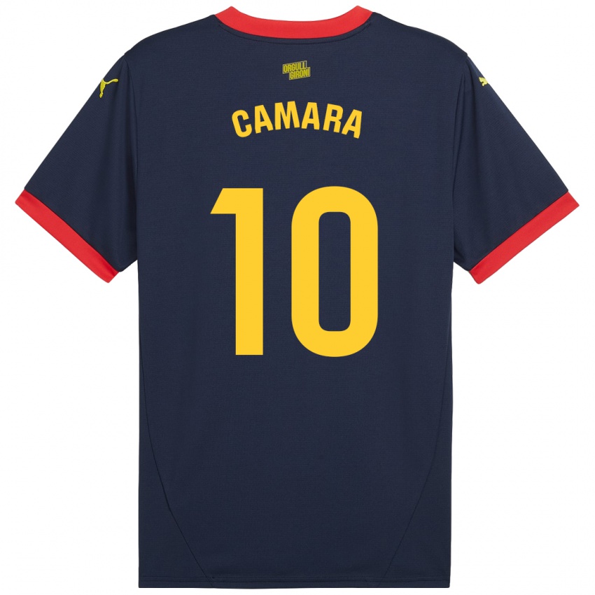 Niño Camiseta Dawda Camara #10 Azul Marino Rojo 2ª Equipación 2024/25 La Camisa Chile