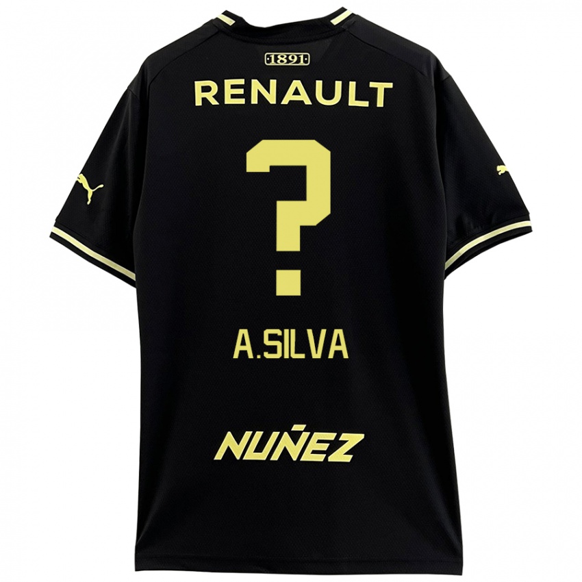 Niño Camiseta Ademir Silva #0 Negro Amarillo 2ª Equipación 2024/25 La Camisa Chile