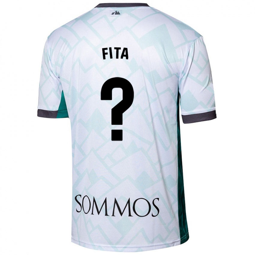 Niño Camiseta Álex Fita #0 Blanco Verde 2ª Equipación 2024/25 La Camisa Chile