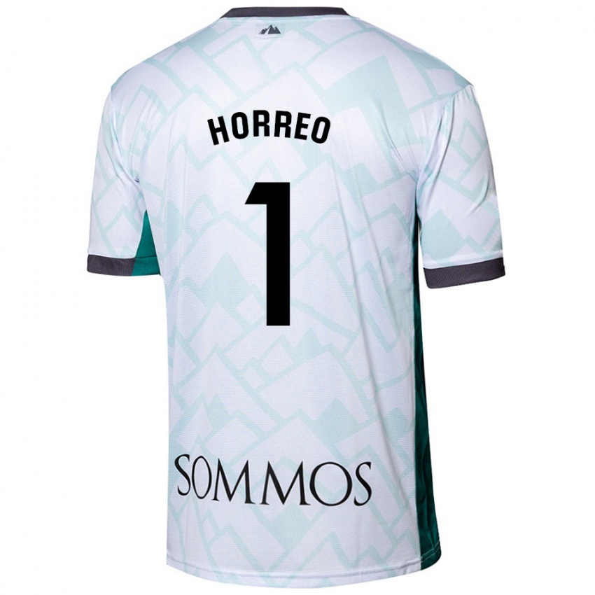 Niño Camiseta Berto Hórreo #1 Blanco Verde 2ª Equipación 2024/25 La Camisa Chile