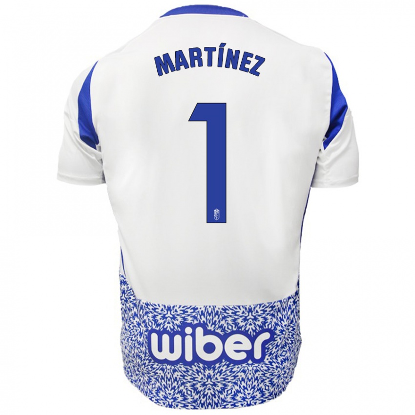 Niño Camiseta Marc Martínez #1 Blanco Azul 2ª Equipación 2024/25 La Camisa Chile