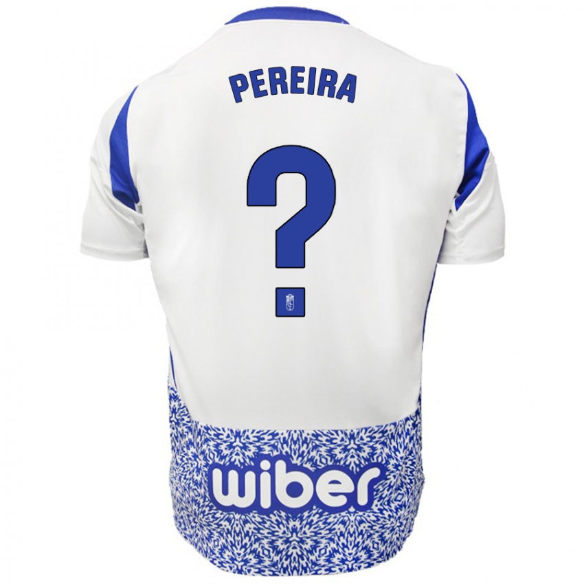 Niño Camiseta João Pereira #0 Blanco Azul 2ª Equipación 2024/25 La Camisa Chile