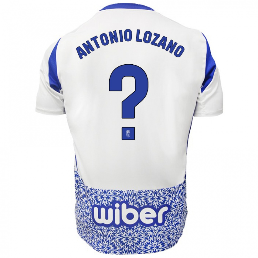 Niño Camiseta José Antonio Lozano #0 Blanco Azul 2ª Equipación 2024/25 La Camisa Chile