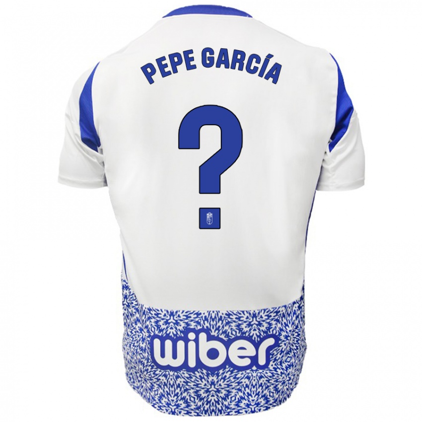 Niño Camiseta Pepe García #0 Blanco Azul 2ª Equipación 2024/25 La Camisa Chile