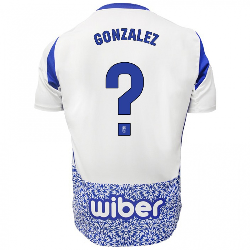 Niño Camiseta Paco González #0 Blanco Azul 2ª Equipación 2024/25 La Camisa Chile