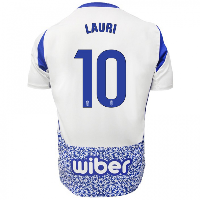 Niño Camiseta Lauri #10 Blanco Azul 2ª Equipación 2024/25 La Camisa Chile