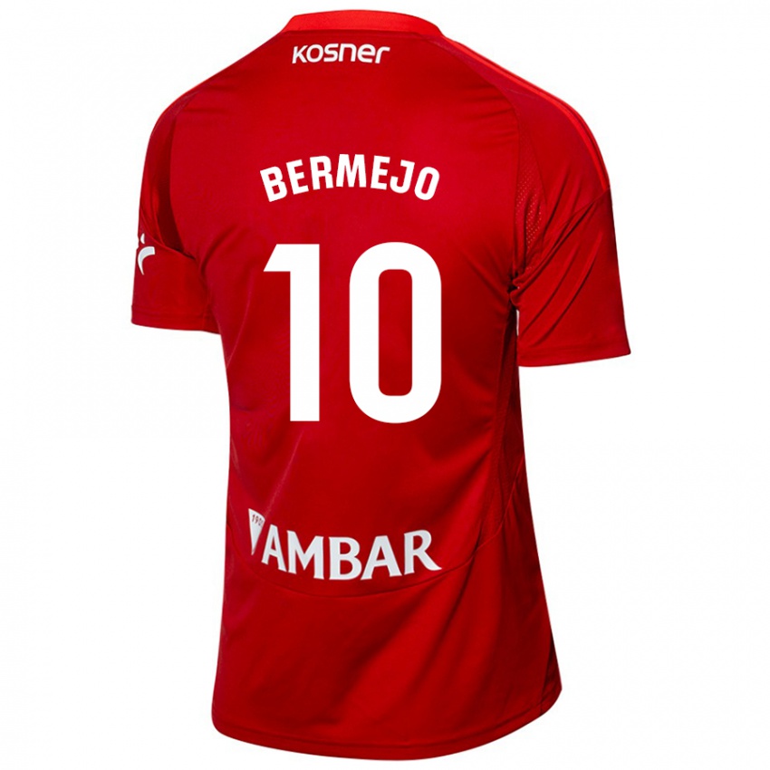 Niño Camiseta Sergio Bermejo #10 Blanco Azul 2ª Equipación 2024/25 La Camisa Chile