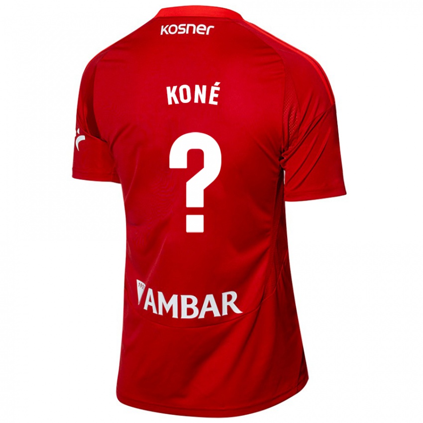 Niño Camiseta Lacine Koné #0 Blanco Azul 2ª Equipación 2024/25 La Camisa Chile