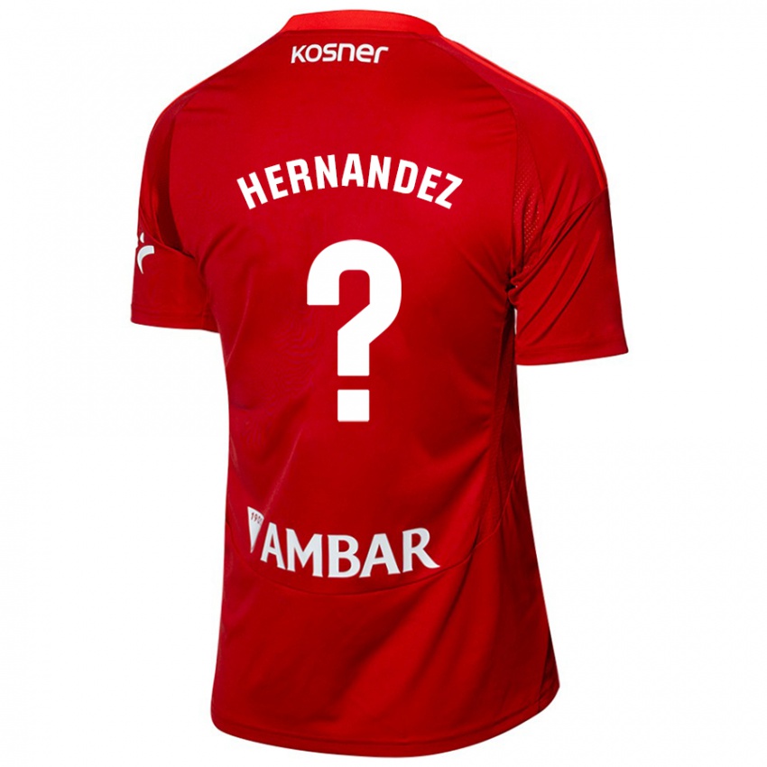 Niño Camiseta Diego Hernández #0 Blanco Azul 2ª Equipación 2024/25 La Camisa Chile