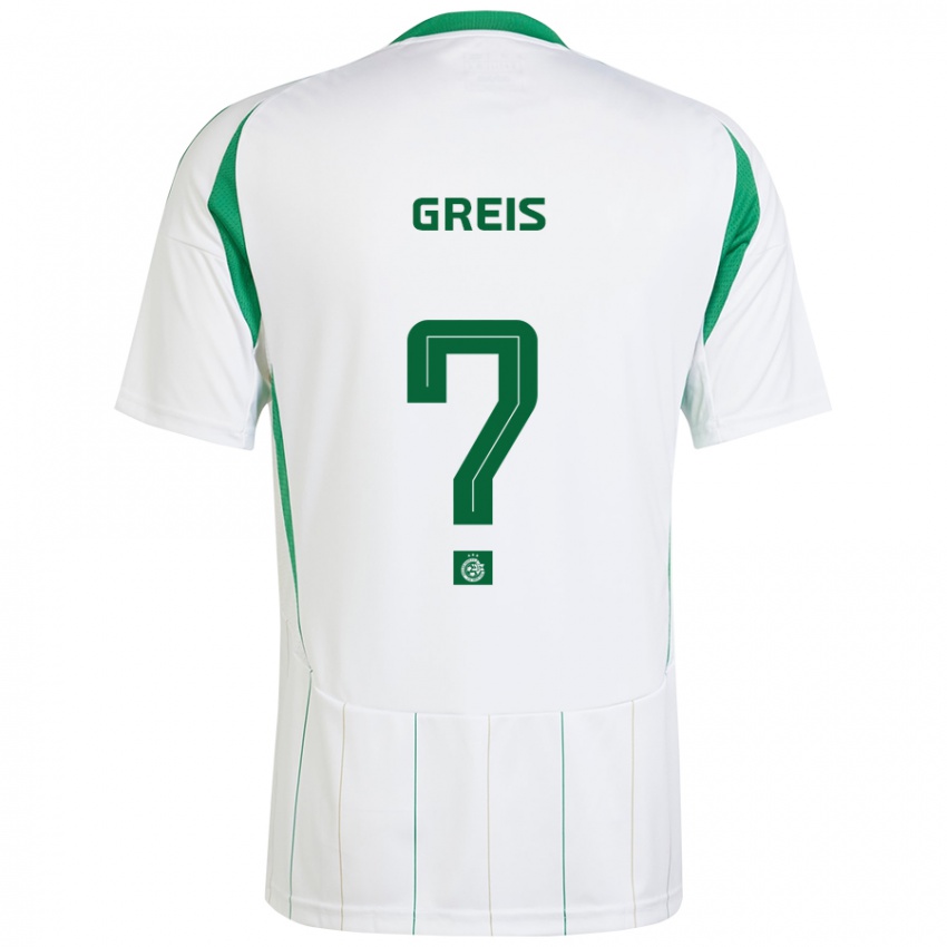 Niño Camiseta Nitai Greis #0 Blanco Verde 2ª Equipación 2024/25 La Camisa Chile