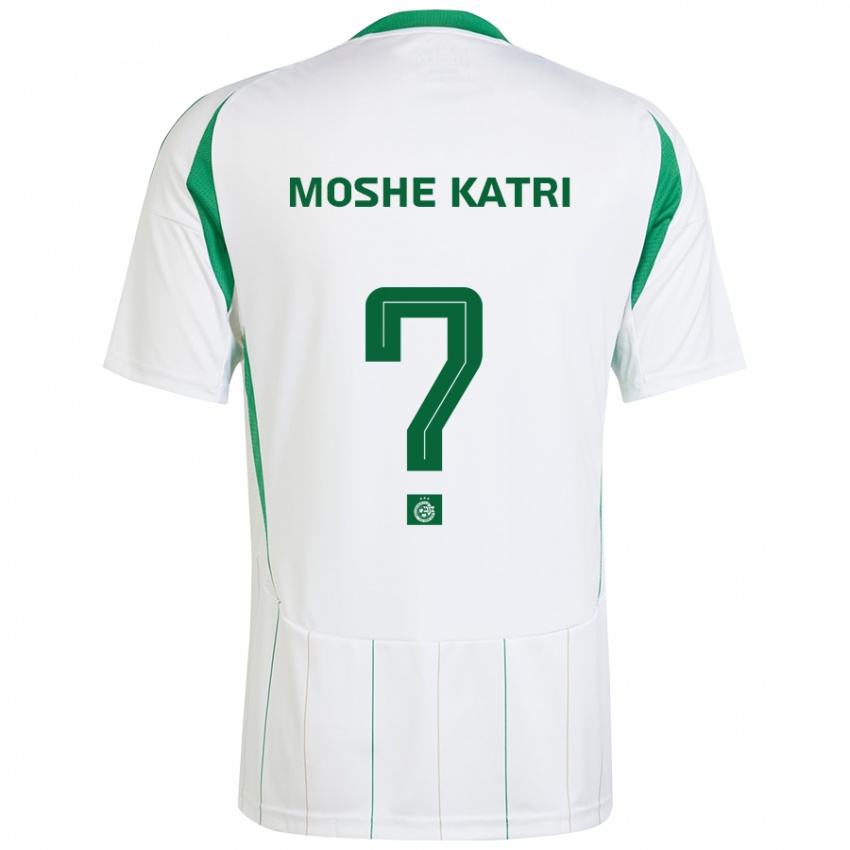 Niño Camiseta Roy Moshe Katri #0 Blanco Verde 2ª Equipación 2024/25 La Camisa Chile