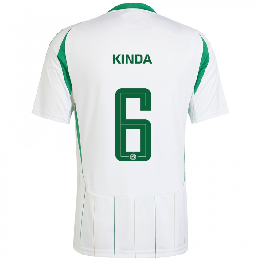 Niño Camiseta Gadi Kinda #6 Blanco Verde 2ª Equipación 2024/25 La Camisa Chile