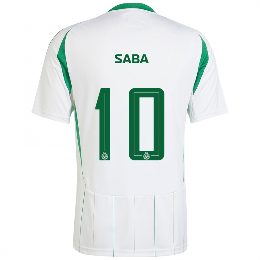 Niño Camiseta Dia Saba #10 Blanco Verde 2ª Equipación 2024/25 La Camisa Chile