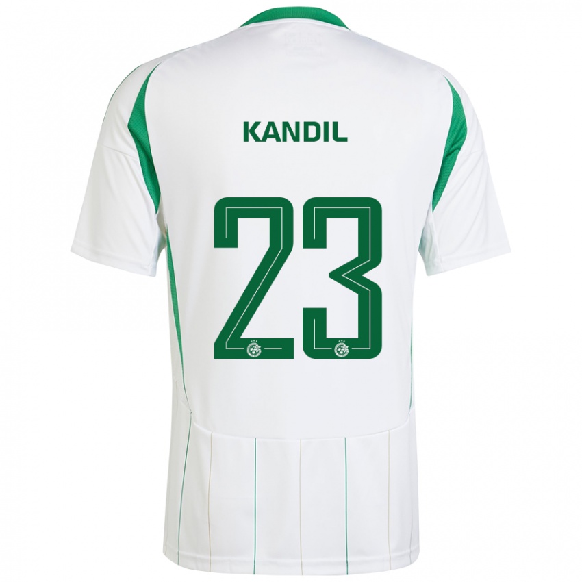 Niño Camiseta Maor Kandil #23 Blanco Verde 2ª Equipación 2024/25 La Camisa Chile