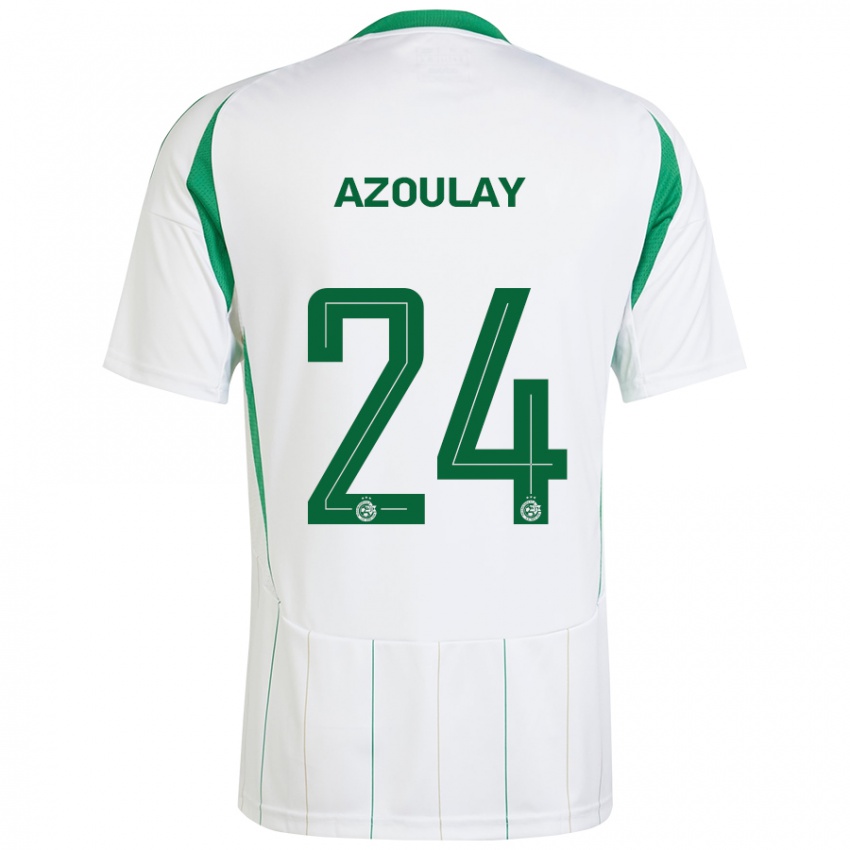 Niño Camiseta Ethane Azoulay #24 Blanco Verde 2ª Equipación 2024/25 La Camisa Chile