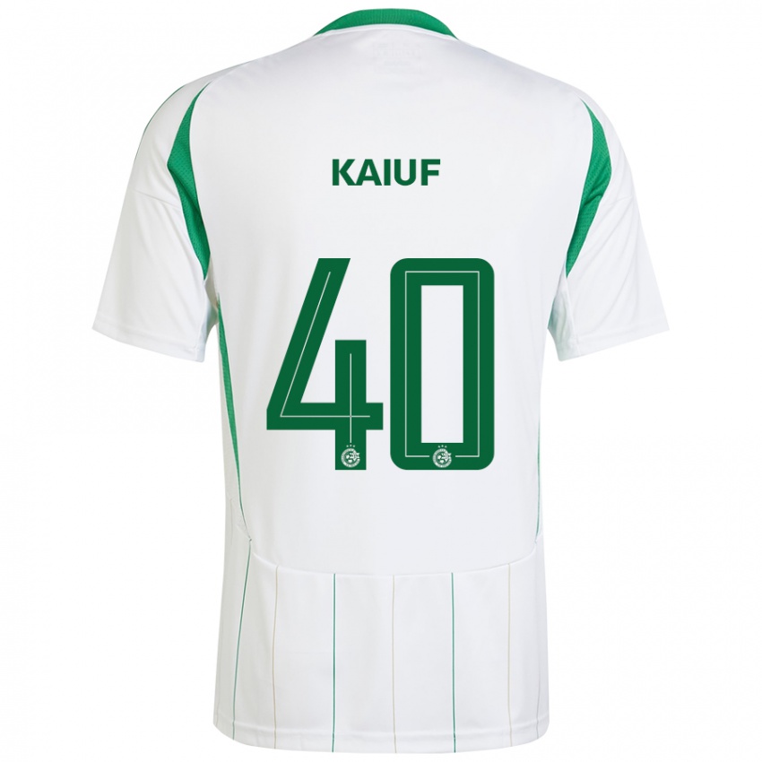 Niño Camiseta Sharif Kaiuf #40 Blanco Verde 2ª Equipación 2024/25 La Camisa Chile