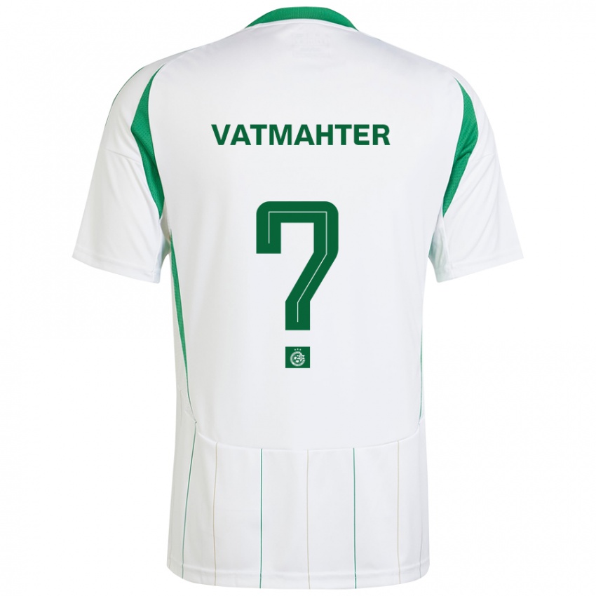 Niño Camiseta Liam Vatmahter #0 Blanco Verde 2ª Equipación 2024/25 La Camisa Chile