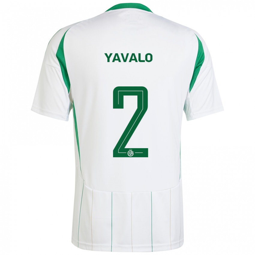 Niño Camiseta Gatachao Yavalo #2 Blanco Verde 2ª Equipación 2024/25 La Camisa Chile