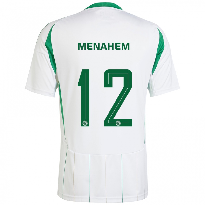 Niño Camiseta Sun Menahem #12 Blanco Verde 2ª Equipación 2024/25 La Camisa Chile