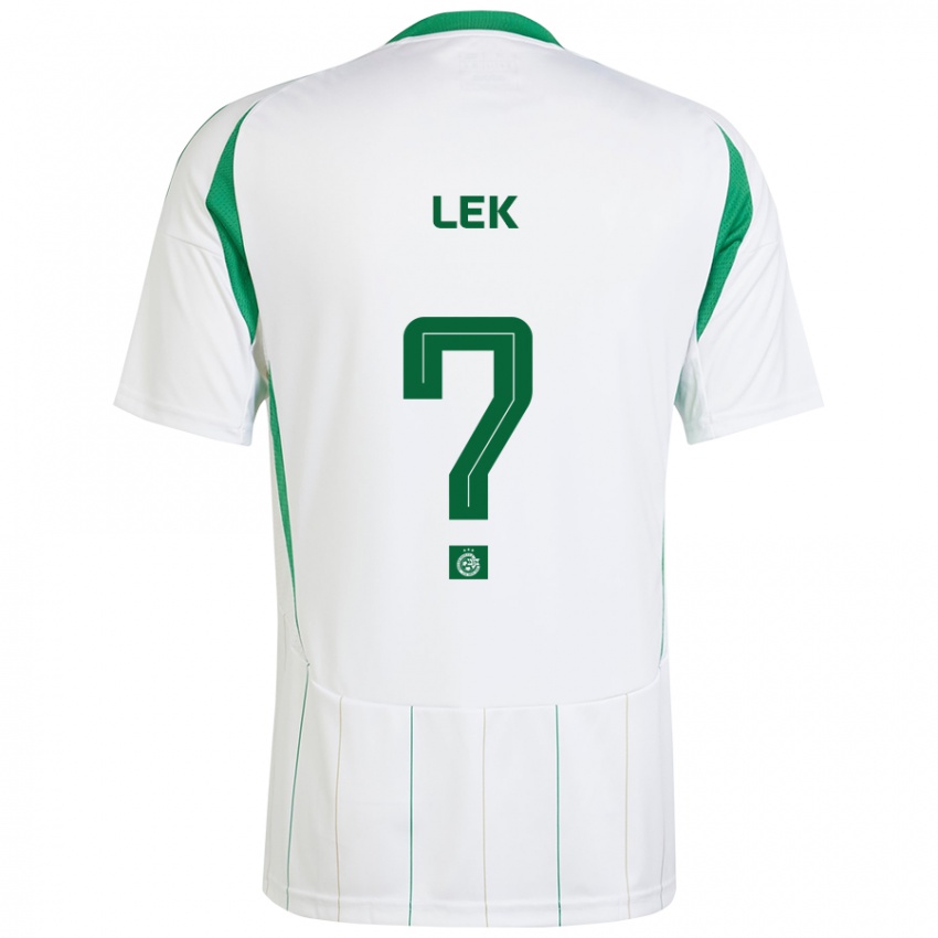 Niño Camiseta Einan Lek #0 Blanco Verde 2ª Equipación 2024/25 La Camisa Chile