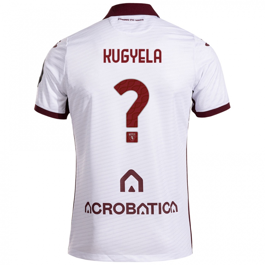 Niño Camiseta Zalán Kugyela #0 Blanco Granate 2ª Equipación 2024/25 La Camisa Chile