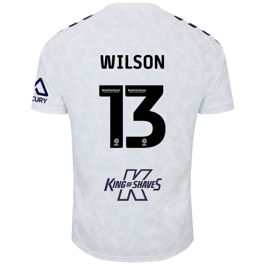 Niño Camiseta Ben Wilson #13 Blanco 2ª Equipación 2024/25 La Camisa Chile