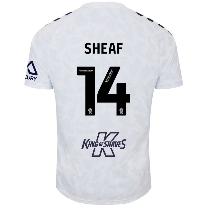 Niño Camiseta Ben Sheaf #14 Blanco 2ª Equipación 2024/25 La Camisa Chile