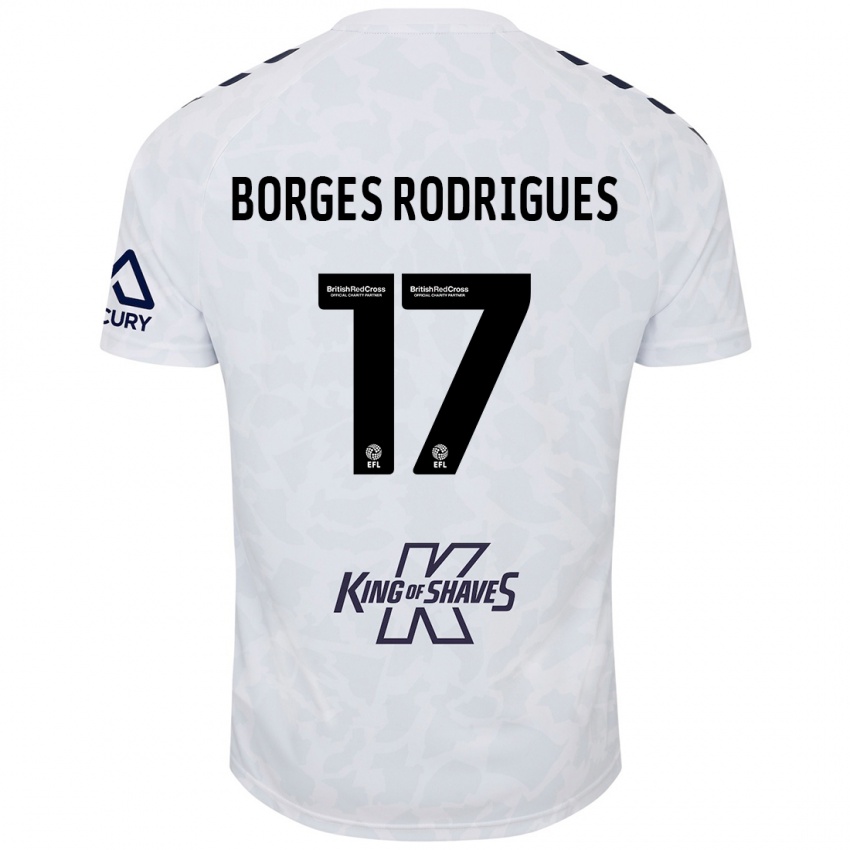 Niño Camiseta Raphael Borges Rodrigues #17 Blanco 2ª Equipación 2024/25 La Camisa Chile