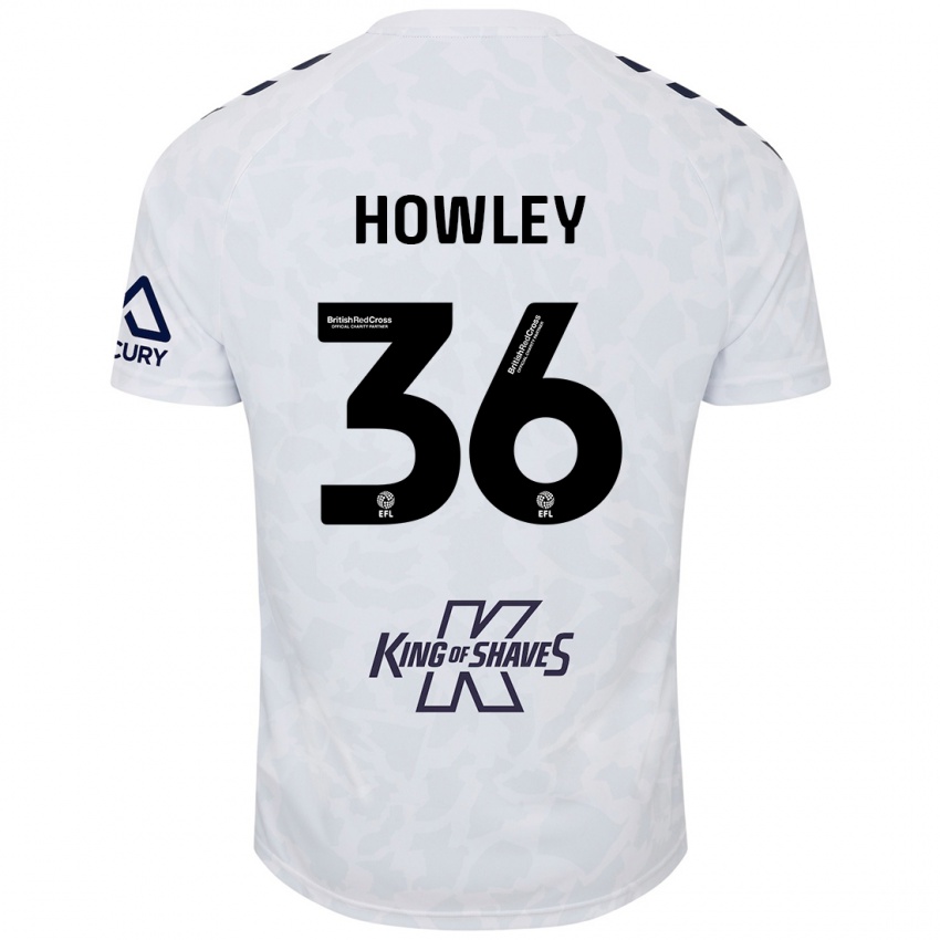 Niño Camiseta Ryan Howley #36 Blanco 2ª Equipación 2024/25 La Camisa Chile