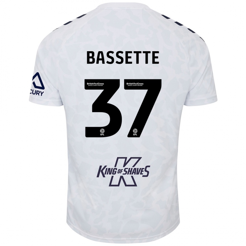 Niño Camiseta Norman Bassette #37 Blanco 2ª Equipación 2024/25 La Camisa Chile