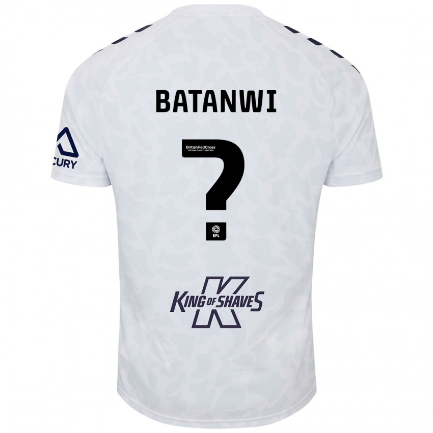 Niño Camiseta Tristen Batanwi #0 Blanco 2ª Equipación 2024/25 La Camisa Chile