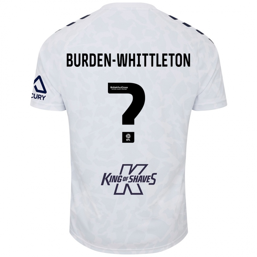 Niño Camiseta Charlie Burden-Whittleton #0 Blanco 2ª Equipación 2024/25 La Camisa Chile