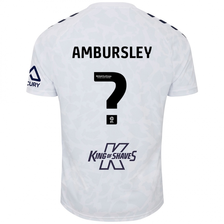 Niño Camiseta Conrad Ambursley #0 Blanco 2ª Equipación 2024/25 La Camisa Chile