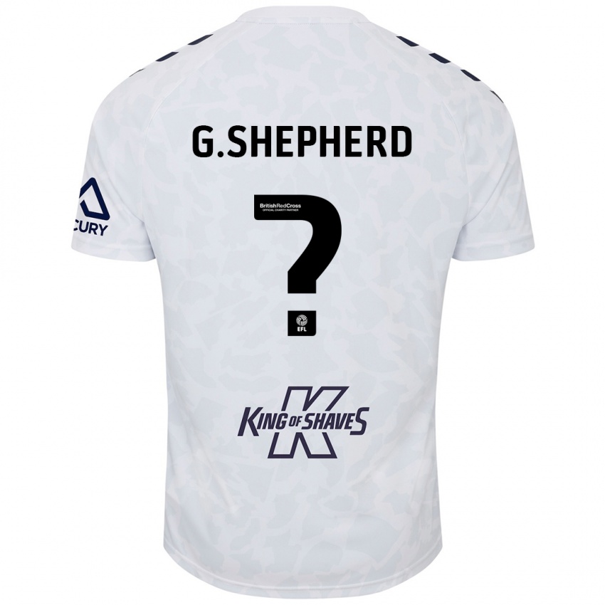 Niño Camiseta George Shepherd #0 Blanco 2ª Equipación 2024/25 La Camisa Chile