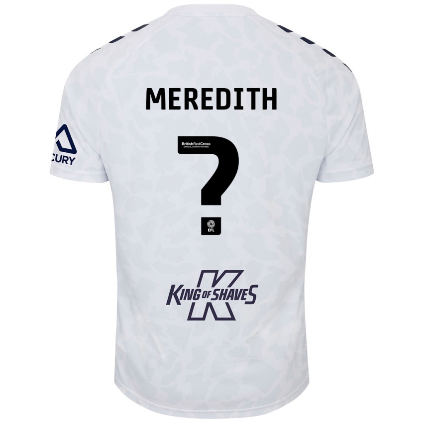 Niño Camiseta Eliot Meredith #0 Blanco 2ª Equipación 2024/25 La Camisa Chile