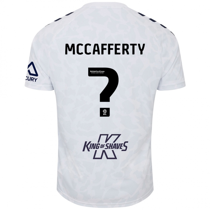 Niño Camiseta Lewys Mccafferty #0 Blanco 2ª Equipación 2024/25 La Camisa Chile