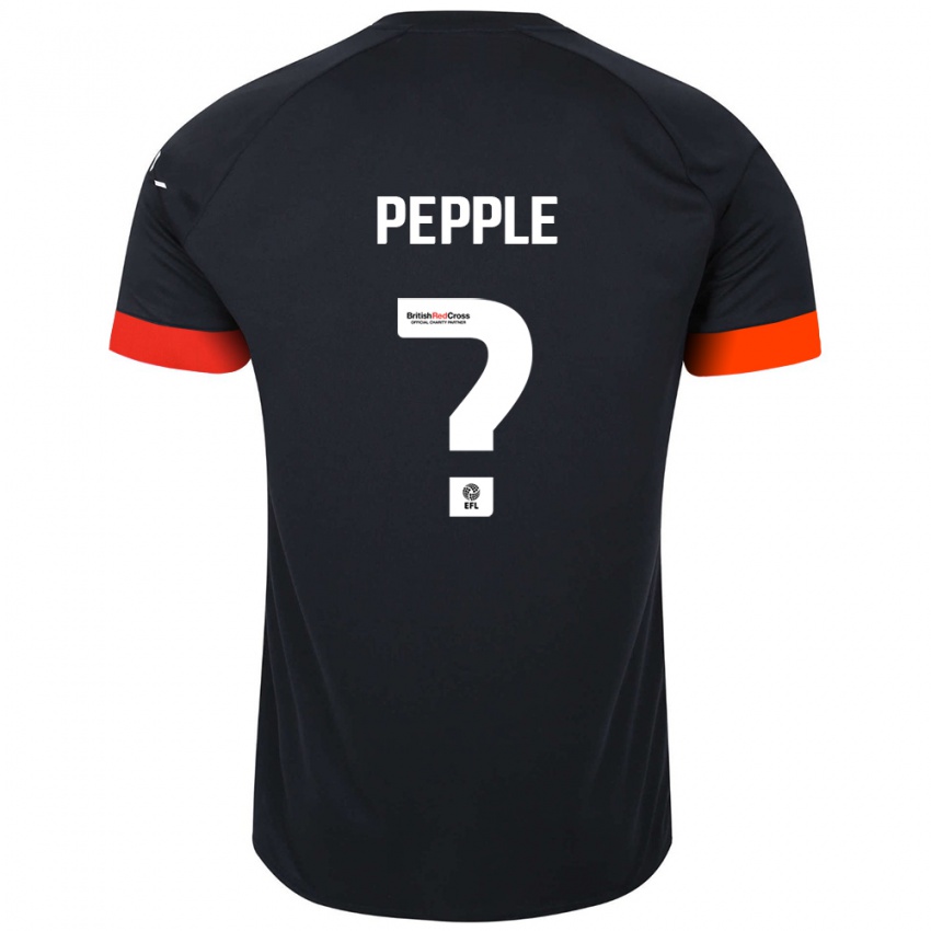 Niño Camiseta Aribim Pepple #0 Negro Naranja 2ª Equipación 2024/25 La Camisa Chile