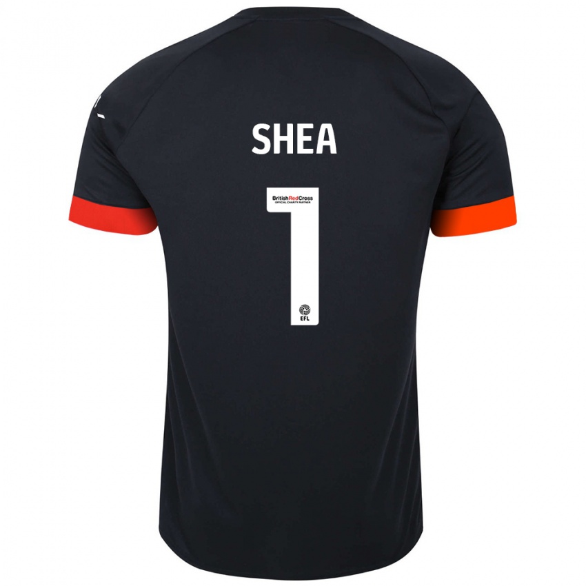 Niño Camiseta James Shea #1 Negro Naranja 2ª Equipación 2024/25 La Camisa Chile