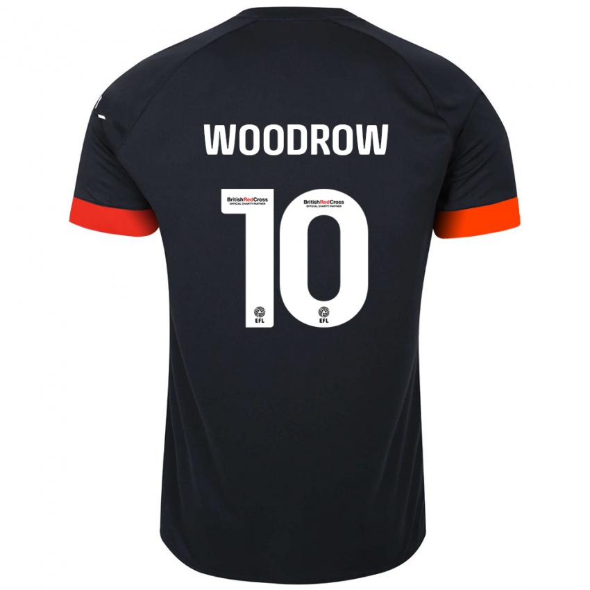 Niño Camiseta Cauley Woodrow #10 Negro Naranja 2ª Equipación 2024/25 La Camisa Chile