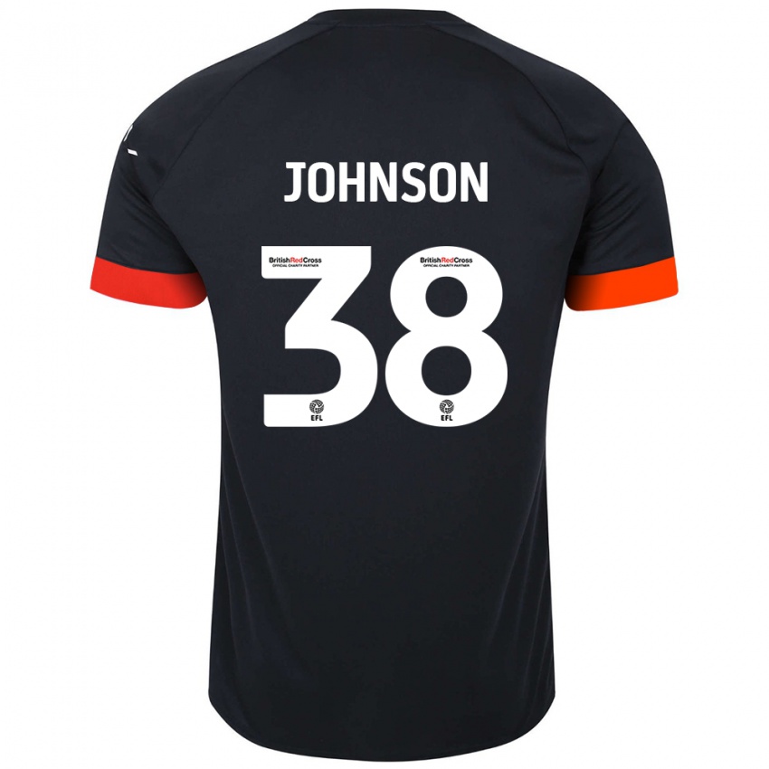 Niño Camiseta Joe Johnson #38 Negro Naranja 2ª Equipación 2024/25 La Camisa Chile