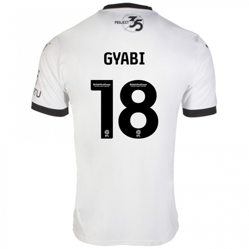 Niño Camiseta Darko Gyabi #18 Blanco Negro 2ª Equipación 2024/25 La Camisa Chile