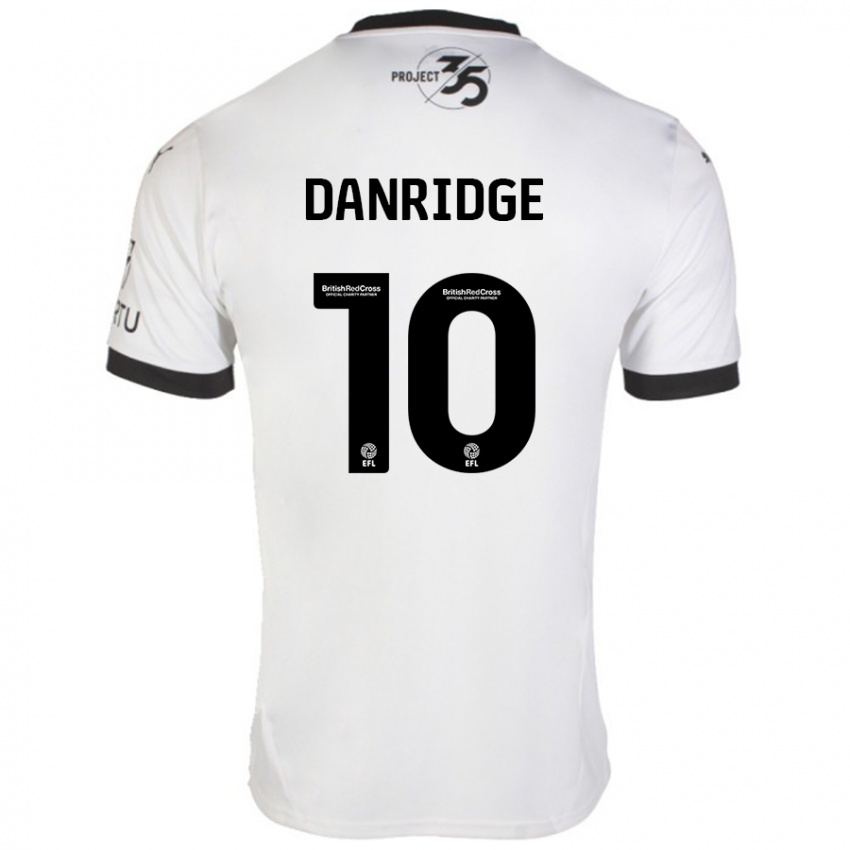 Niño Camiseta Rebecca Danridge #10 Blanco Negro 2ª Equipación 2024/25 La Camisa Chile