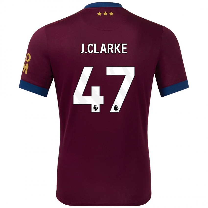 Niño Camiseta Jack Clarke #47 Marrón 2ª Equipación 2024/25 La Camisa Chile